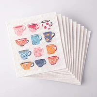 Harman 'Tea Cups' Reusable Sponge Cloth - Set of 10