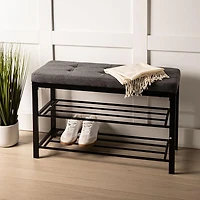 ITY Fabric Bench with Storage (Grey)
