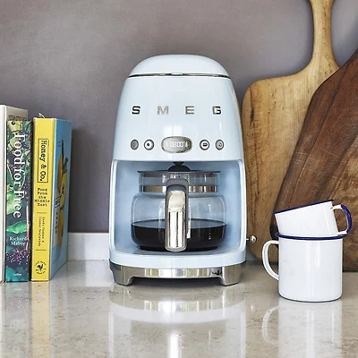 Smeg 50's Style Drip Coffee Maker (Pastel Blue)