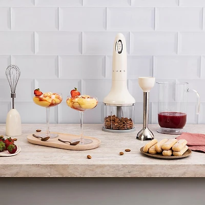 Smeg 50's Style 'w/ Attachments' Immersion Blender (Cream)