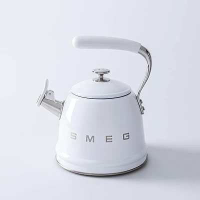 Smeg 50's Style Whistling Stovetop Kettle (White)