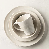 KSP Lera Reactive Stoneware Dinnerware - Set of 16 (Beige)