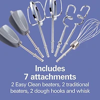 Hamilton Beach Compact 'W/ Attachments' Hand Mixer - Set of 7 (White)