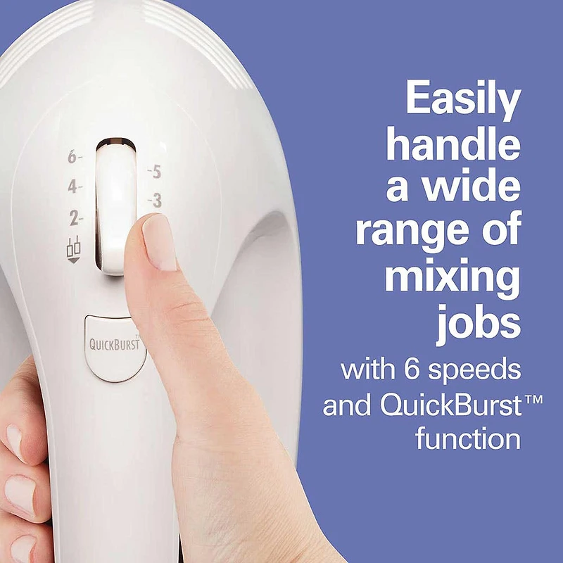 Hamilton Beach Compact 'W/ Attachments' Hand Mixer - Set of 7 (White)