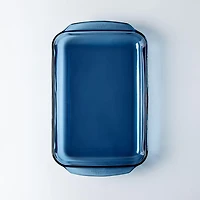 Libbey Baker's Basics Glass Rectangular Baker 3.2 L (Azul Denim Blue)