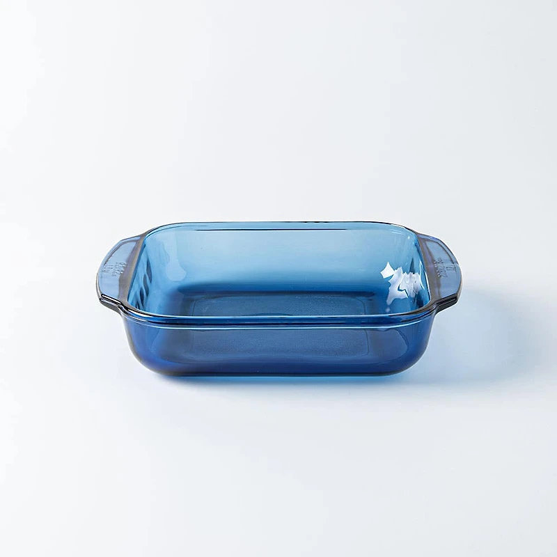 Libbey Baker's Basics Glass Square Baker 1.7 L (Azul Denim Blue)