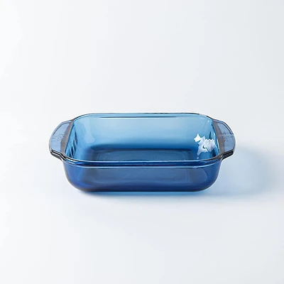 Libbey Baker's Basics Glass Square Baker 1.7 L (Azul Denim Blue)