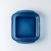 Libbey Baker's Basics Glass Square Baker 1.7 L (Azul Denim Blue)