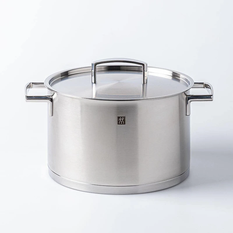 Zwilling Passion Cookware Set of 10 with Bonus Cutlery (Brushed St/St)