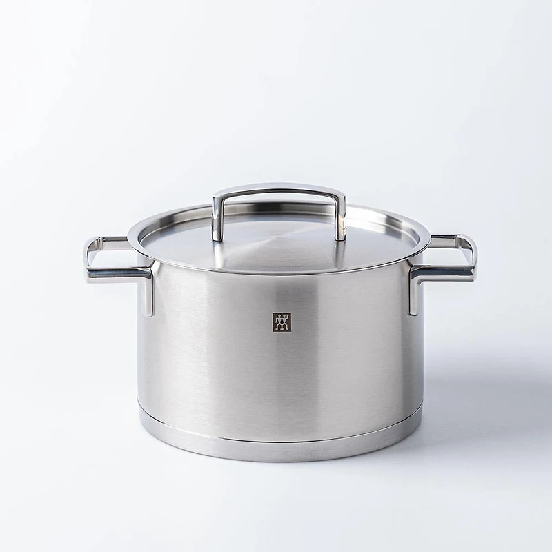 Zwilling Passion Cookware Set of 10 with Bonus Cutlery (Brushed St/St)