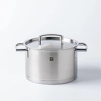 Zwilling Passion Cookware Set of 10 with Bonus Cutlery (Brushed St/St)