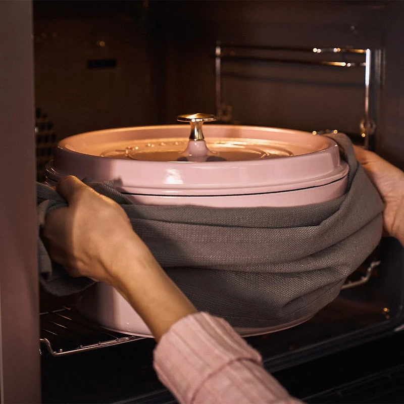 Staub France Cast Iron Round Cocotte 10" (Sorbet Rose)