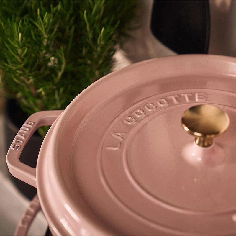 Staub France Cast Iron Round Cocotte 10" (Sorbet Rose)