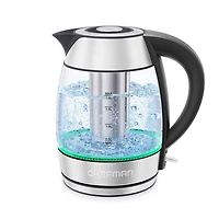 Chefman Keep Warm Glass Kettle with Infuser