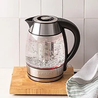 Chefman Keep Warm Glass Kettle with Infuser