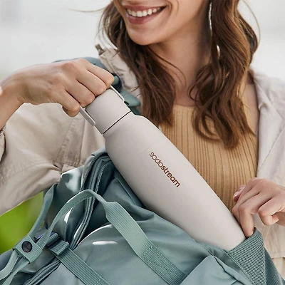 Sodastream Fizz & Go Double Wall Soda Bottle (Sand)