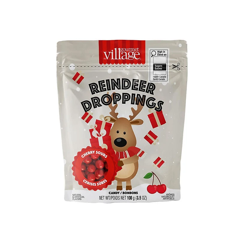 Gourmet Du Village Christmas 'Reindeer Droppings' Cherry Sour Candy