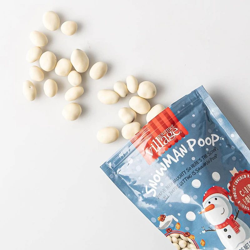 Gourmet Du Village Christmas 'Snowman Poop' Yogurt Raisin Candy