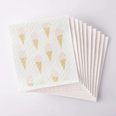 Harman Sponge 'Ice Cream' Reusable Sponge Cloth - Set of 10