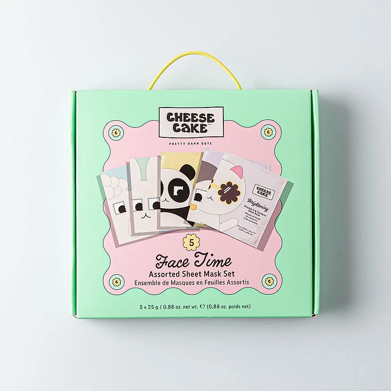 Cheese Cake Face Time Face Sheet Mask - Set of 5