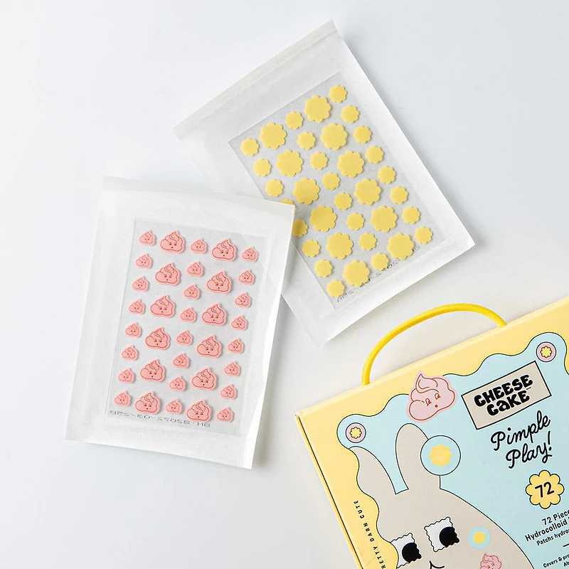 Cheese Cake Pimple Play! Hydrocolloid Blemish Dots - Set of 72