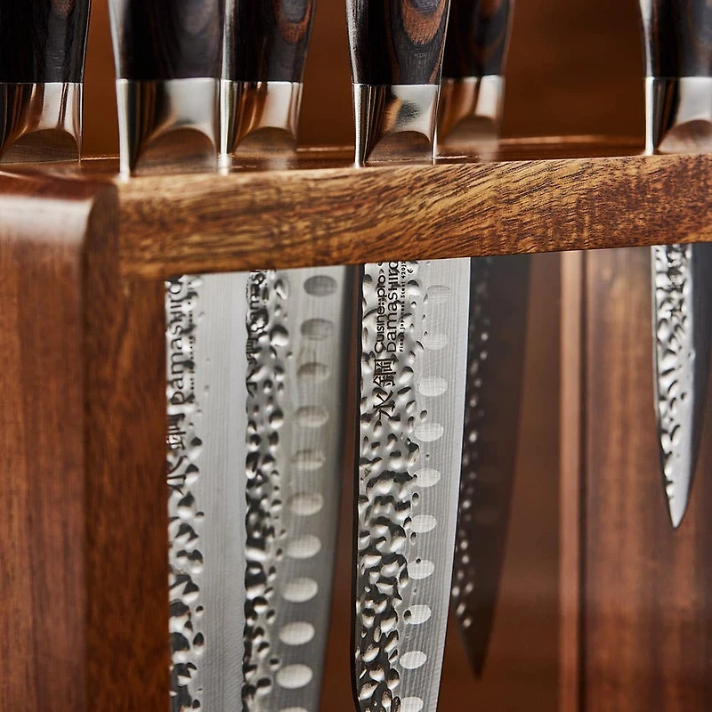 The Custom Chef Cuisine::pro Damashiro 'Mokuzai' Knife Block - 7pc