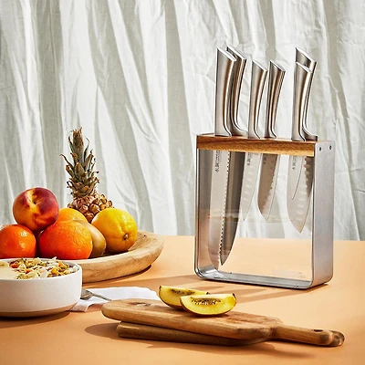 The Custom Chef Cuisine::pro Damashiro 'Kinzoku' Knife Block - 7pc