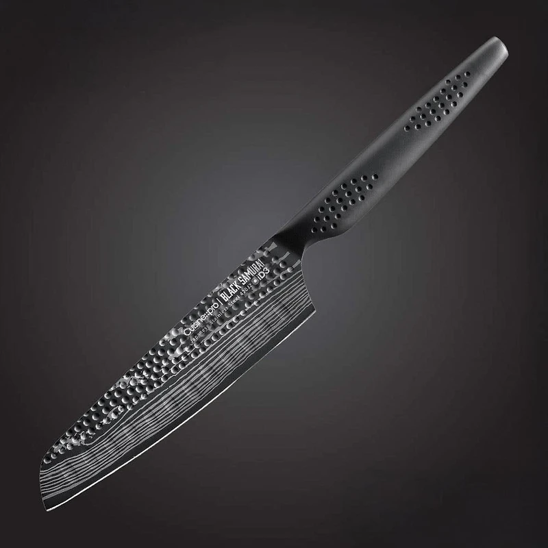 The Custom Chef Cuisine::pro ID3 Samurai 'Try Me' Santoku 5" (Black)