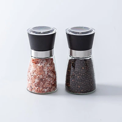 Kamenstein Easy Clean Glass Salt and Pepper Mill - Set of 2