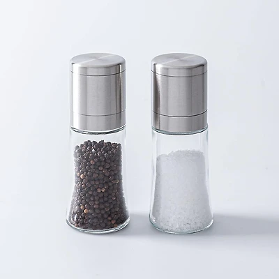 Kamenstein Elite Glass Salt and Pepper Mill - Set of 2