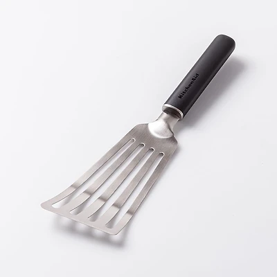 KitchenAid Classic Nylon Short Slotted Turner (Black/Stainless Steel)