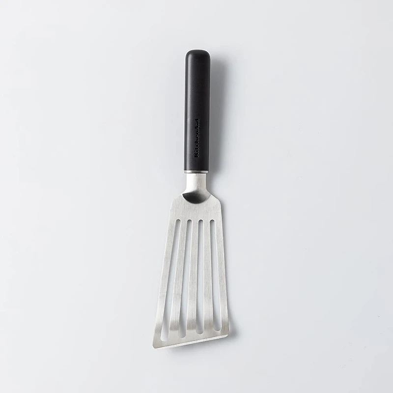 KitchenAid Classic Nylon Short Slotted Turner (Black/Stainless Steel)
