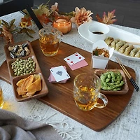 KSP Crushed 'Carve' Bamboo Cutting Board (Dark Brown)