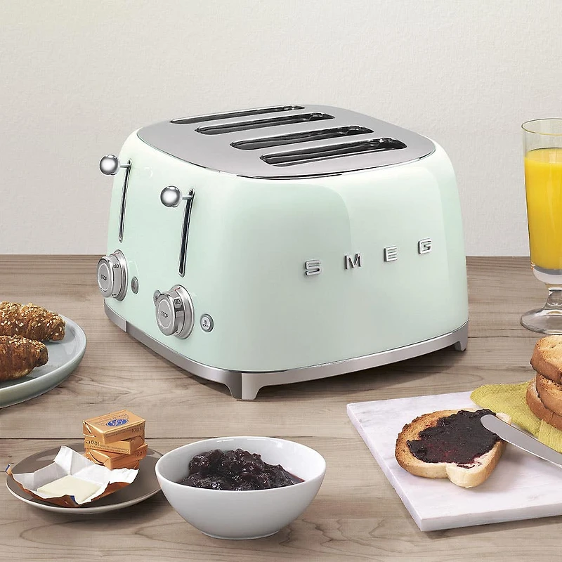 Smeg 50's Style 4-Slice Toaster (Pastel Green)