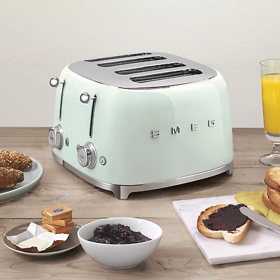Smeg 50's Style 4-Slice Toaster (Pastel Green)