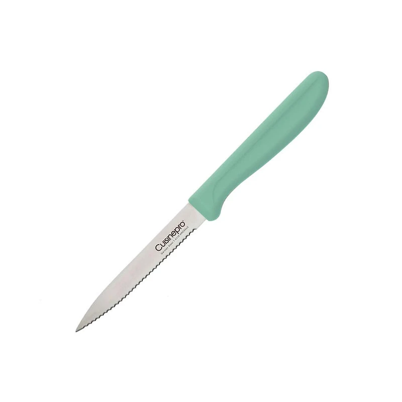 The Custom Chef Cuisine::pro Classic Serrated 4" Utility Knife (Teal)
