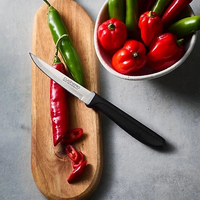 The Custom Chef Cuisine::pro Classic 4" Round Tip Multi Knife (Black)