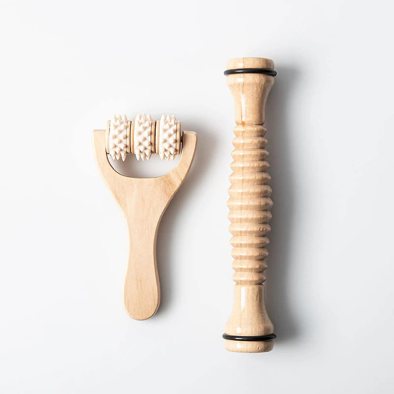 Honey Glow Wood Foot Massage Roller