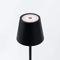 JS Maison Lucie Modern LED Touch Lamp (Black)