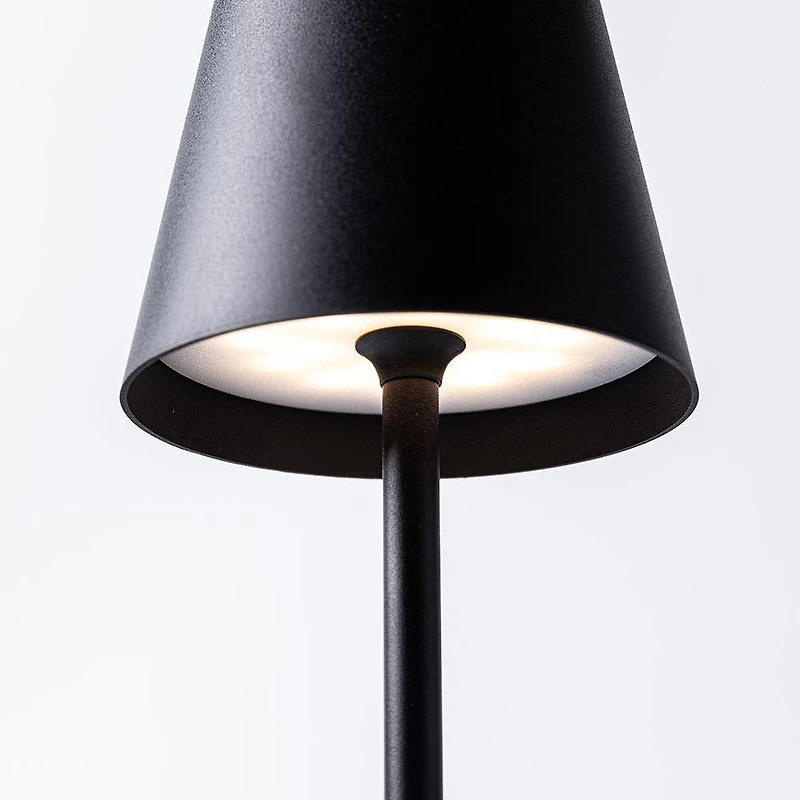 JS Maison Lucie Modern LED Touch Lamp (Black)
