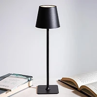 JS Maison Lucie Modern LED Touch Lamp (Black)