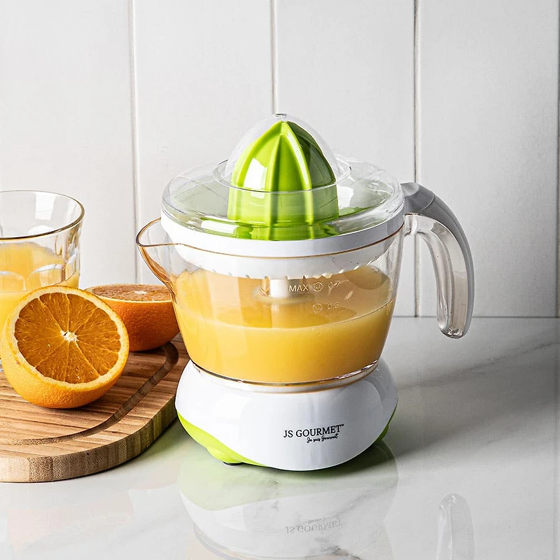 JS Gourmet Premium Electric Juicer (White)
