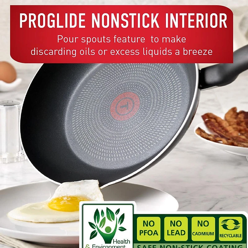 T-Fal Culinaire Non-Stick Cookware - Set of 16 (Black)