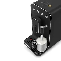 Smeg 50's Style Automatic Espresso Maker w/Milk Wand (Black)