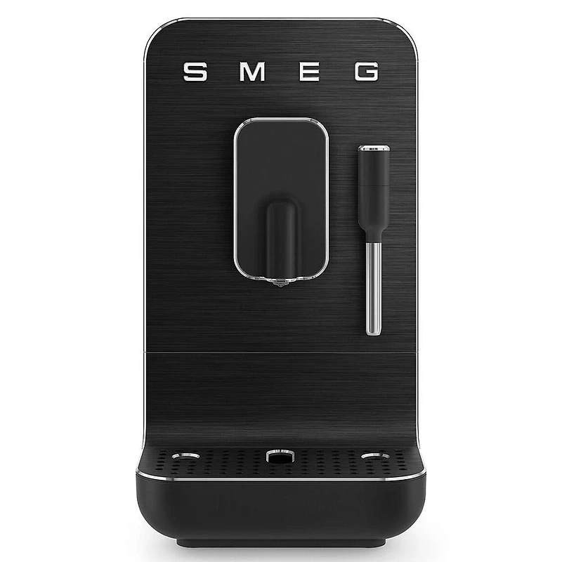 Smeg 50's Style Automatic Espresso Maker w/Milk Wand (Black)