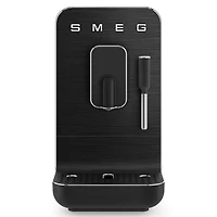 Smeg 50's Style Automatic Espresso Maker w/Milk Wand (Black)