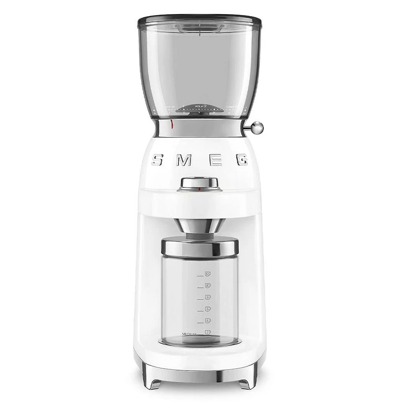 Smeg 50's Style Burr Coffee Grinder (White)