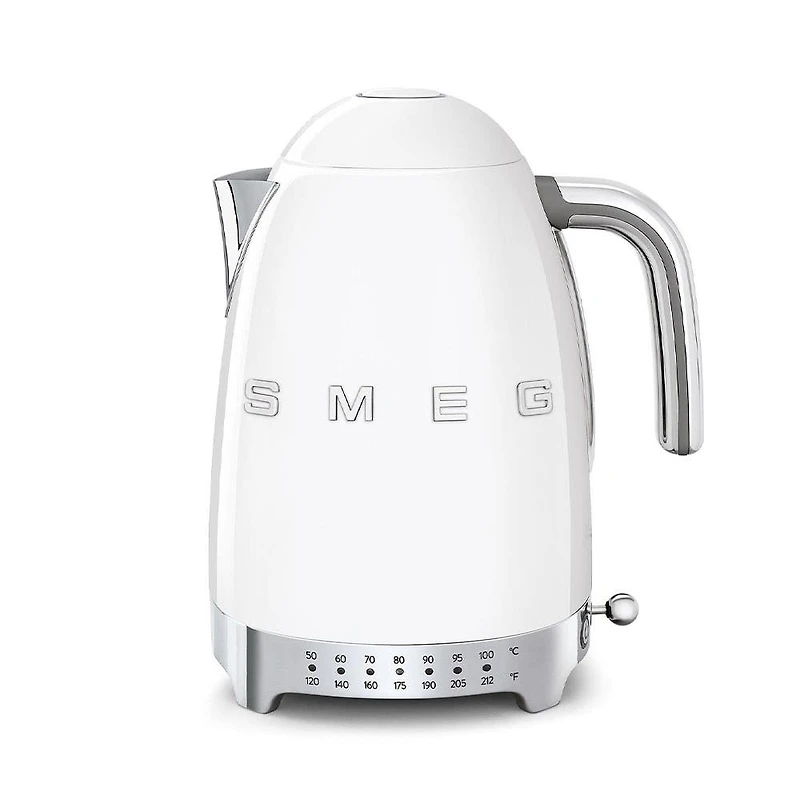Smeg 50's Style Cordless Variable Temperature Kettle (White)