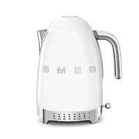 Smeg 50's Style Cordless Variable Temperature Kettle (White)