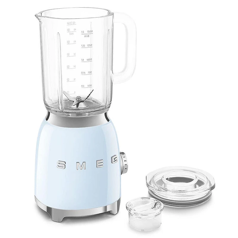 Smeg 50's Style Stand Blender with Glass Jar (Pastel Blue)
